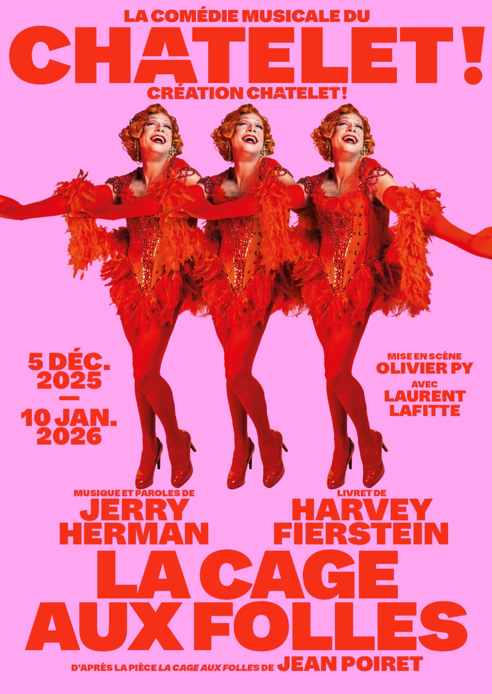 Affiche La Cage aux folles (Théâtre du Châtelet)